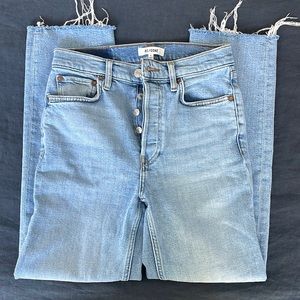 RE/DONE High-Rise Straight-Fit Jeans